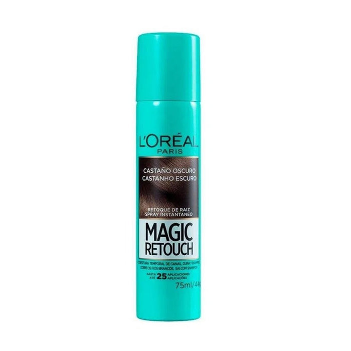 Tinte En Spray Loreal Magic Retouch Castaño Oscuro X 75Ml