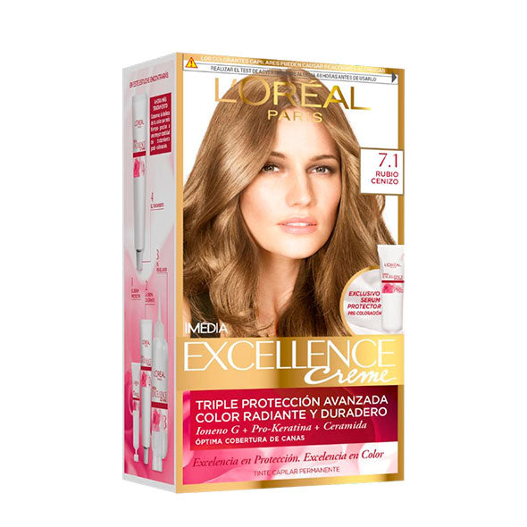 Tinte Excellence 71 Rubio Cenizo X Unidad