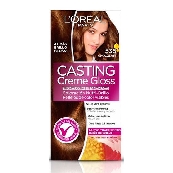 Tinte Loreal Casting Creme Gloss 535 Chocolate X Unidad