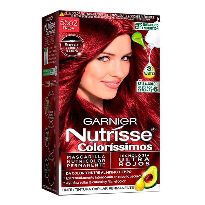 Tinte Nutrisse 5562 Fresa Castaño Claro Rojizo Nacarado