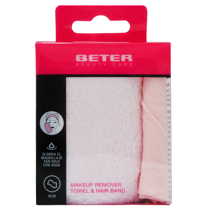 Toalla desmaquilladora banda cabello Beter