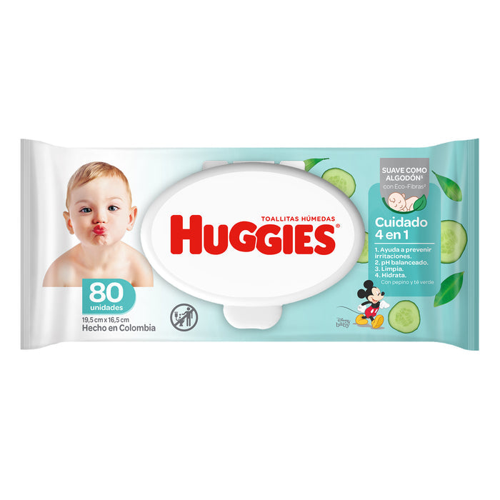 Toallitas Húmedas Huggies Refrescantes One Done X 80 Unidades