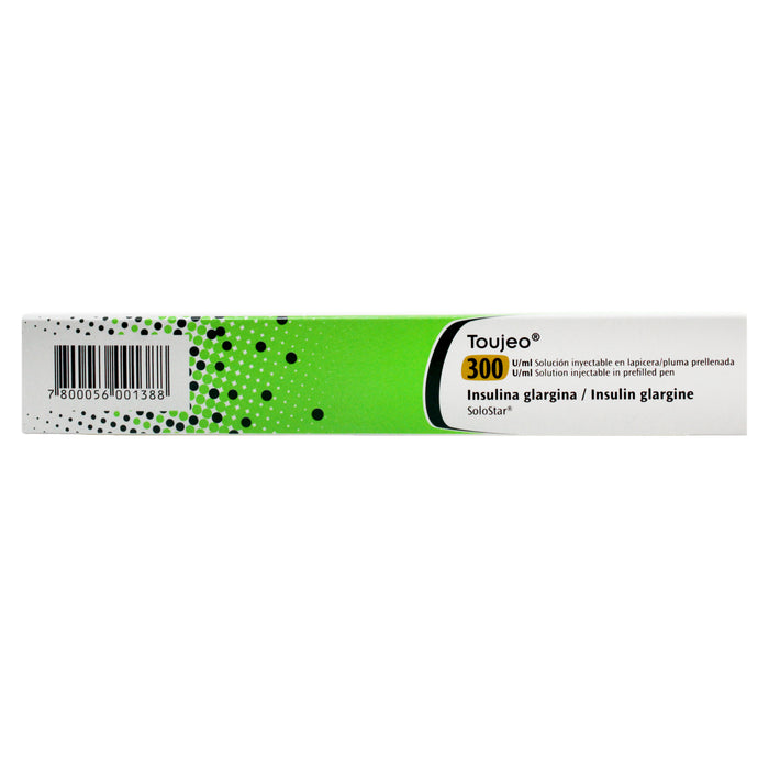 Toujeo Cartucho 300Uix1.5Ml Insulina Glargina