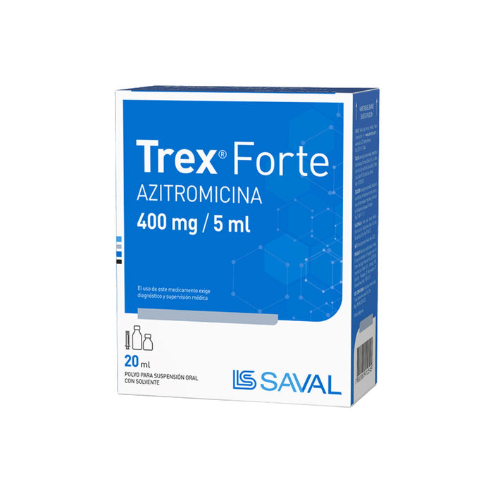 Trex Forte 400Mg/5Ml Azitromicina Suspensión X 20Ml