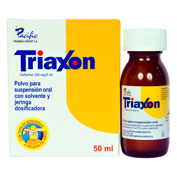 Triaxon 100Mg 5Ml Susp X 50Ml Cefixima
