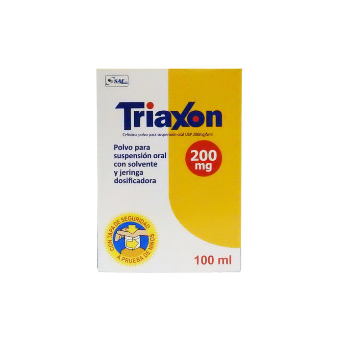 Triaxon Cefixima 200Mg Cada 5Ml Suspensión X 100Ml
