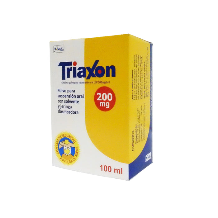 Triaxon Cefixima 200Mg Cada 5Ml Suspensión X 100Ml