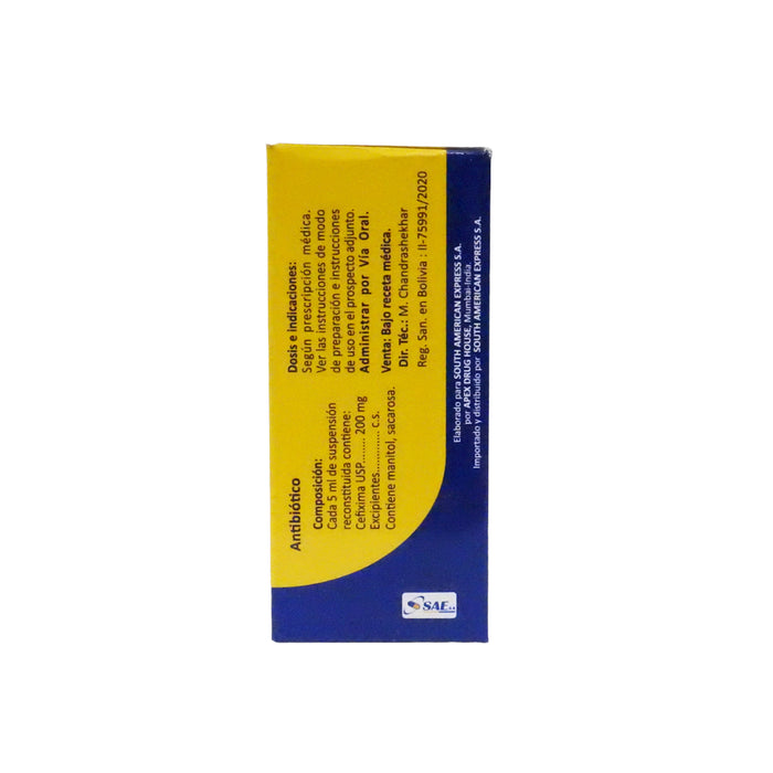 Triaxon Cefixima 200Mg Cada 5Ml Suspensión X 100Ml