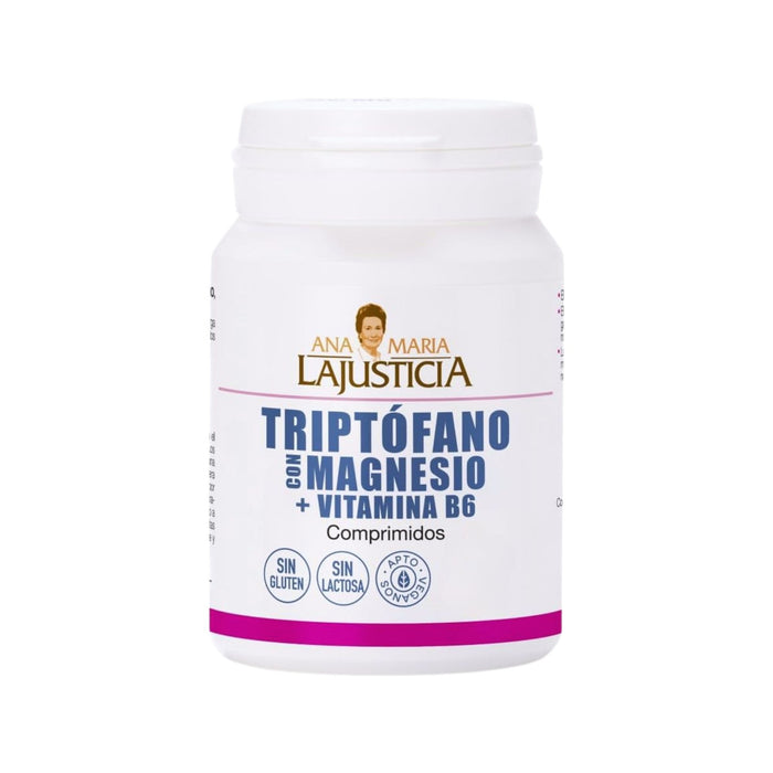 Triptófano Con Magnesio La Justicia Mas Vitamina B6 X 60 Comprimidos