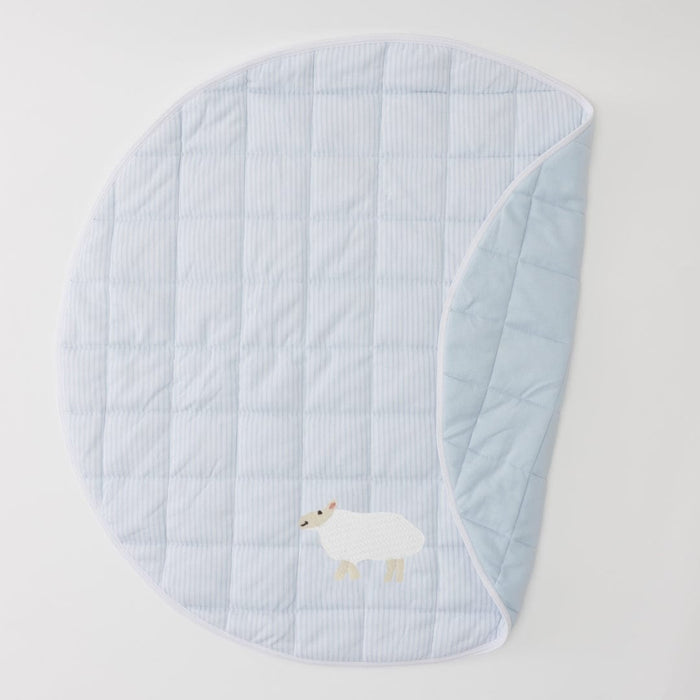Lamb on Blue Mat / No Embroidery