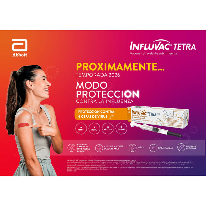 Vacuna Influvac Tetra X Jeringa Prellenada