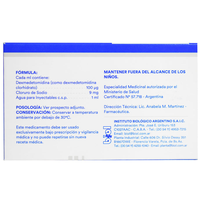 Valertropina Dexmedetomidina 200Mcg Y 2Ml X Ampolla