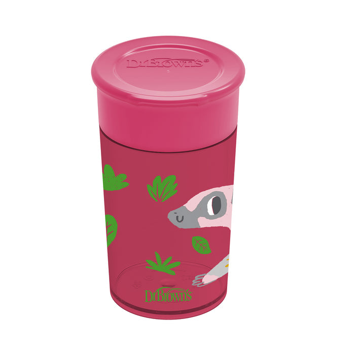 Vaso Antiderrame 360 Dr Browns Rojo Con Diseño 9M+
