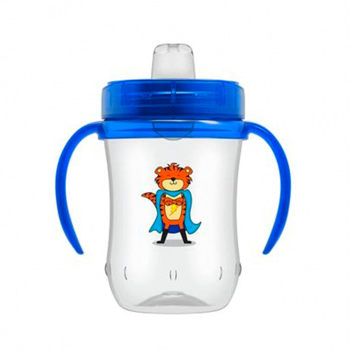 Vaso Con Bombilla De Silicona Dr Browns Azul 9M+ X 270Ml