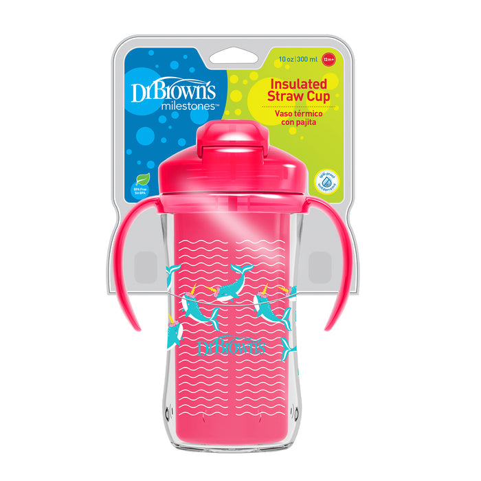 Vaso Térmico Dr Browns Rosa 12M+