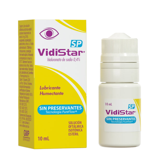 Vidistar Sp 0.4% Colirio Hialuronato Sodio X 10Ml