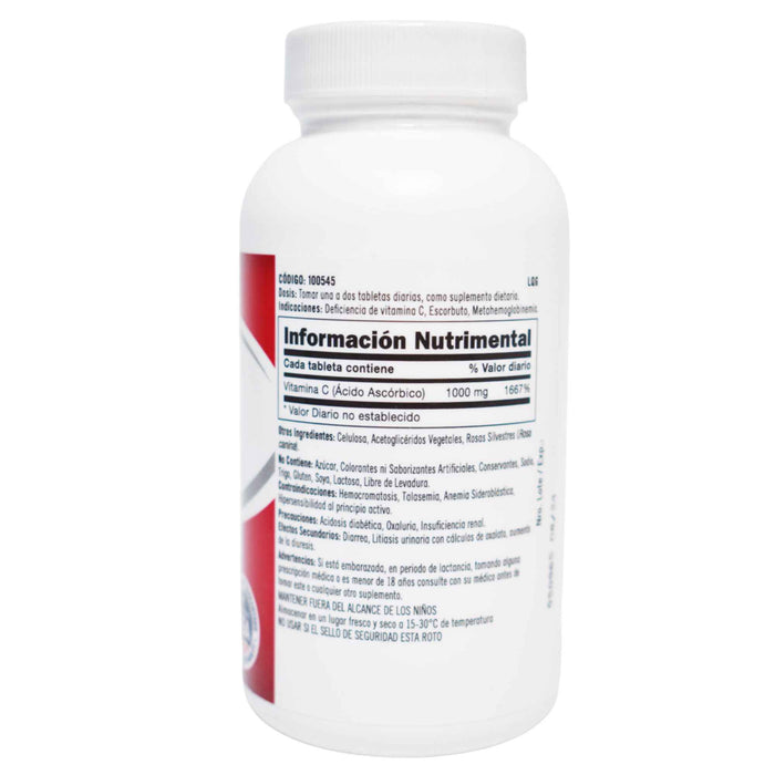 Vitamin C 1000Mg Suplemento Vitamina C X 100 Tabletas