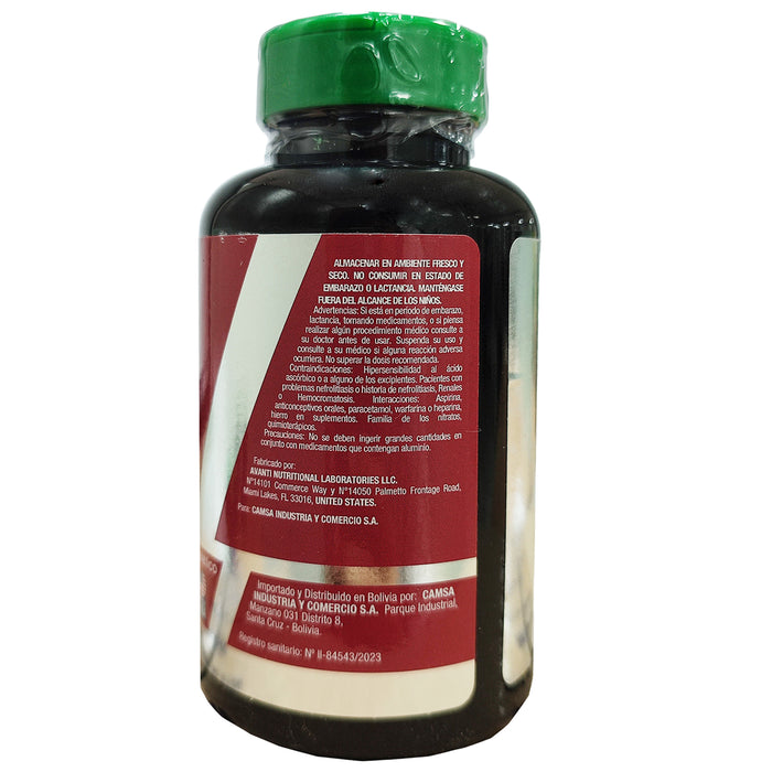 Vitamina C Vitacid 1000Mg X100 Tabletas