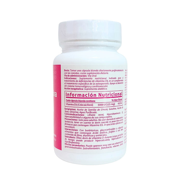 Vitamina D3 Farmacorp 5000Ui X 60 Cápsulas Blandas
