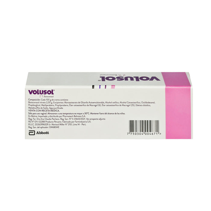 Volusol Butoconazol 2% Crema Vaginal X 15G
