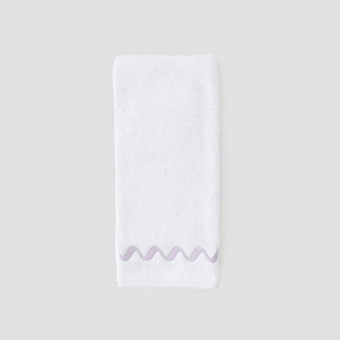 Wave Embroidered Hand Towels (pair)