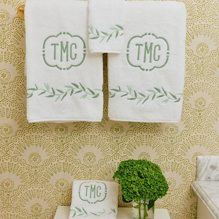 Willow Embroidered Bath Towel
