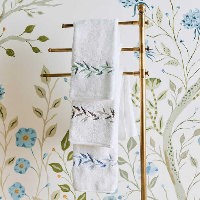 Willow Embroidered Hand Towels (pair)