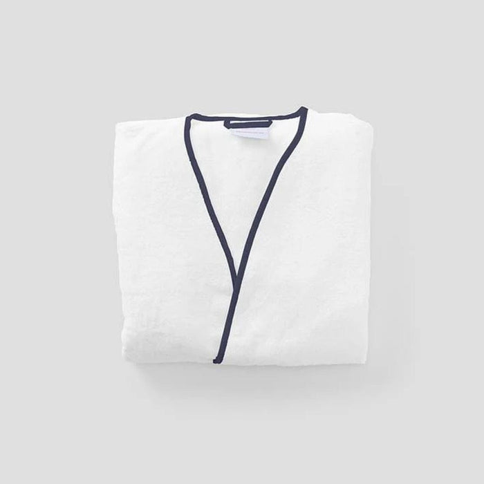 Navy on White / XS / No Embroidery
