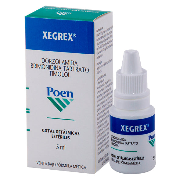 Xegrex Colirio X 5Ml Antiglaucomatoso