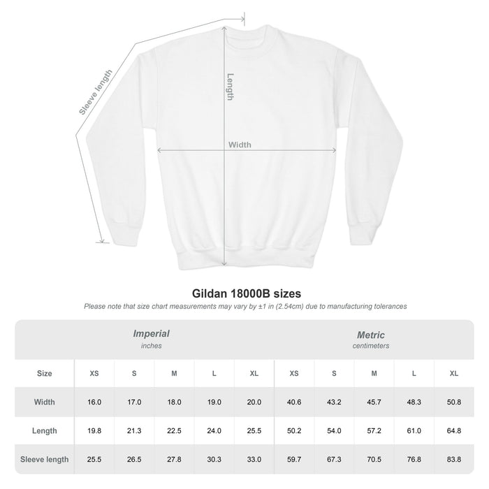 Youth Sizes - NAVY- Customizable VB Crewneck
