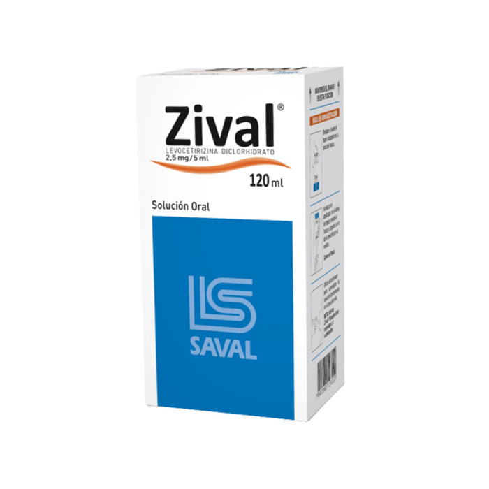 Zival 2.5Mg/5Ml Levocetirizina Jarabe X 120Ml